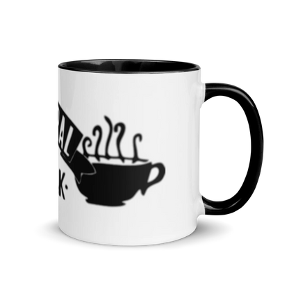 White Ceramic Mug with Color Inside