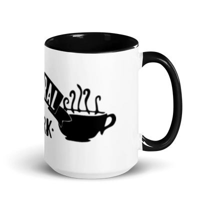 White Ceramic Mug with Color Inside