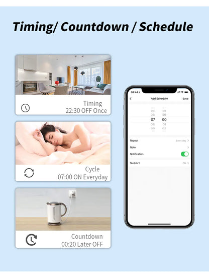 Intelligens WIFI aljzat AI hangvezérléssel és teljesítménymérővel