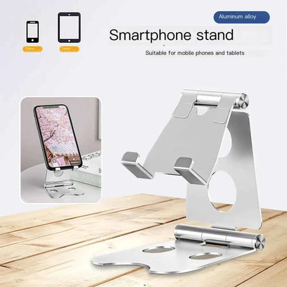 Portable Aluminum Double-Fold Tablet Stand