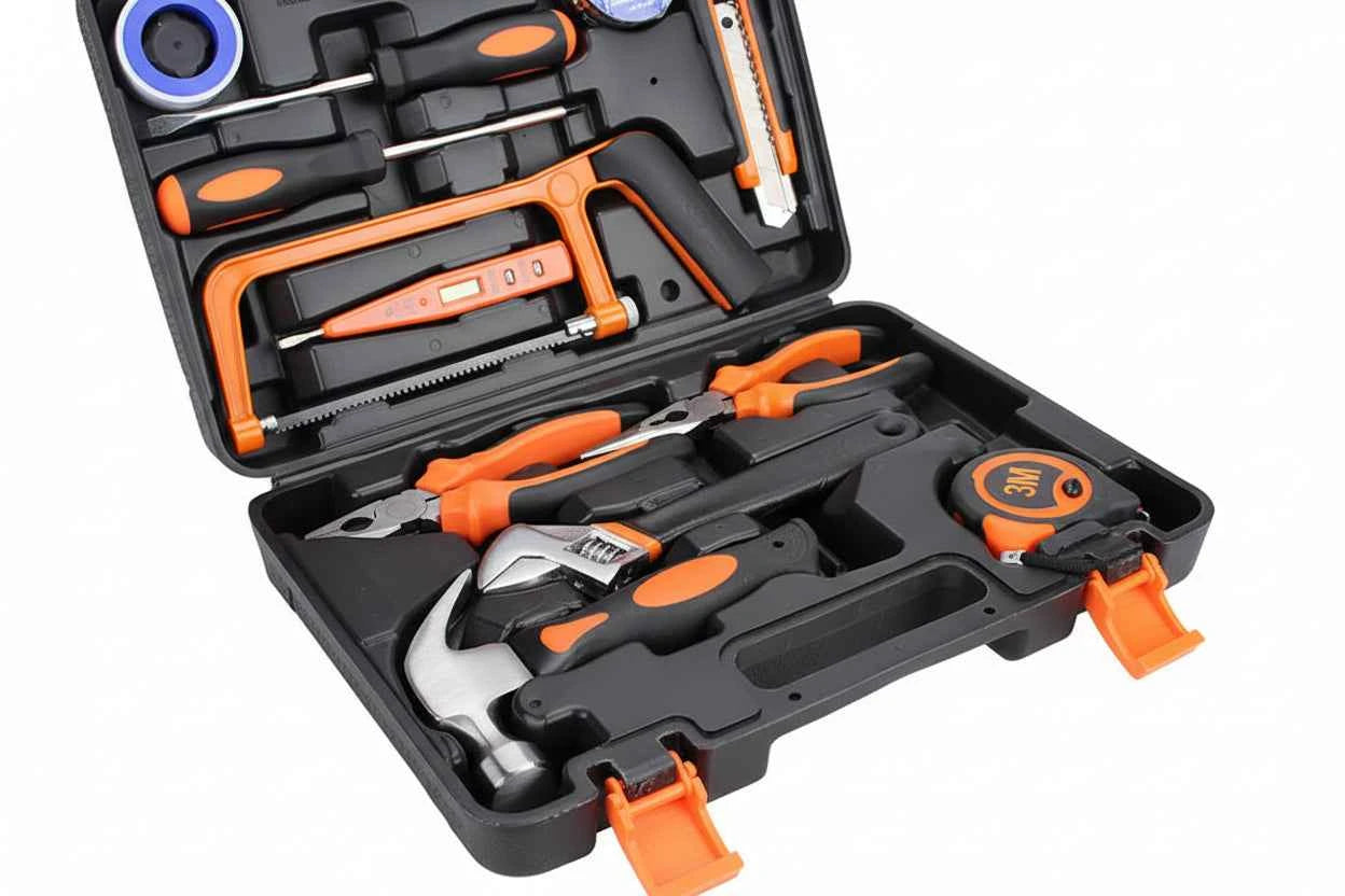 Automotive Repair Tool Set with Wrenches and Accessories