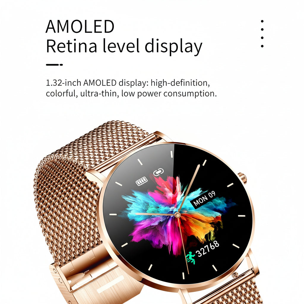 T8 Smartwatch with AMOLED Display for Women
