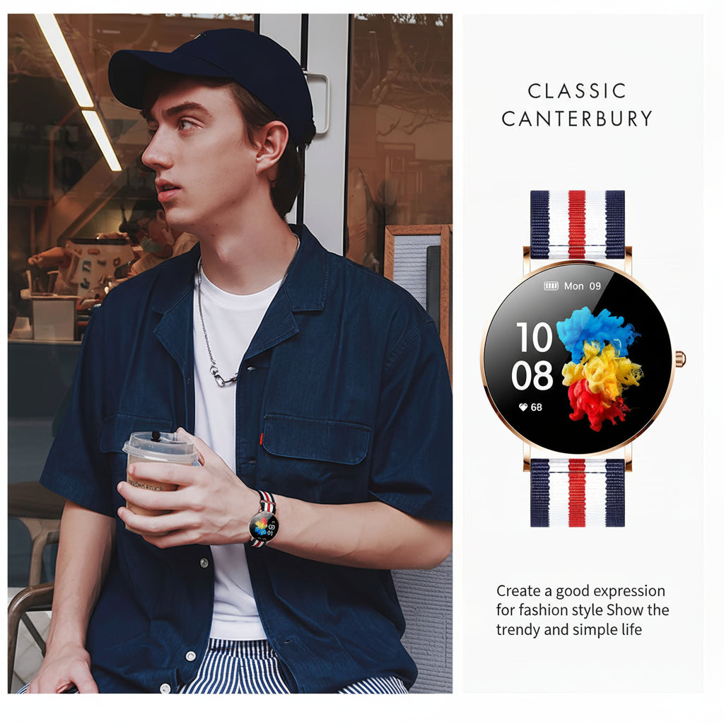 T8 Smartwatch with AMOLED Display for Women