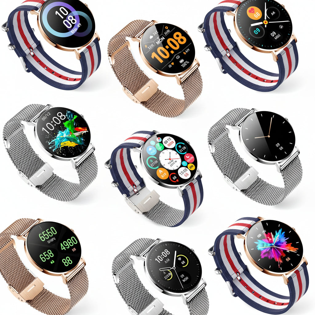 T8 Smartwatch with AMOLED Display for Women