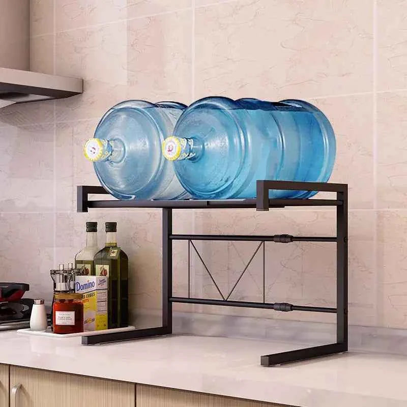 Retractable Kitchen Microwave Storage Rack