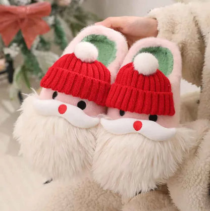 Cozy Christmas Santa Slippers for Festive Comfort
