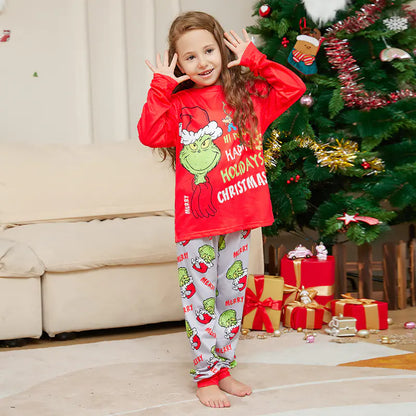 Christmas Monster Print Family Pajama Set - Fun and Cozy Christmas Monster Pajamas