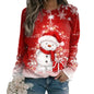 3D Digital Printed Christmas Women's Snowman Sweater