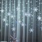 LED Snowflake Curtain Lights for Christmas & Parties