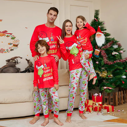 Christmas Monster Print Family Pajama Set - Fun and Cozy Christmas Monster Pajamas