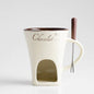 Ceramic Chocolate Warmer Mug for Perfectly Melted Chocolate Delights