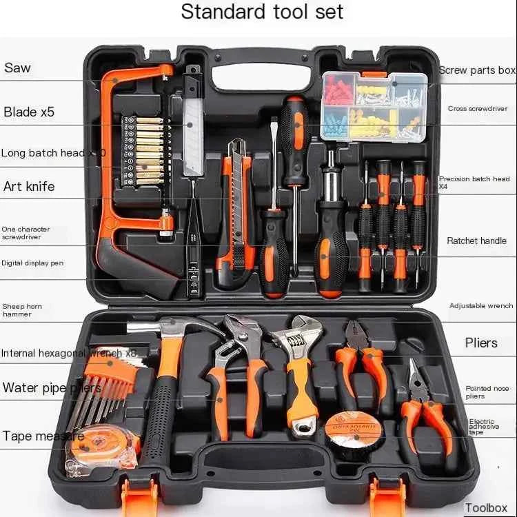 Automotive Repair Tool Set with Wrenches and Accessories