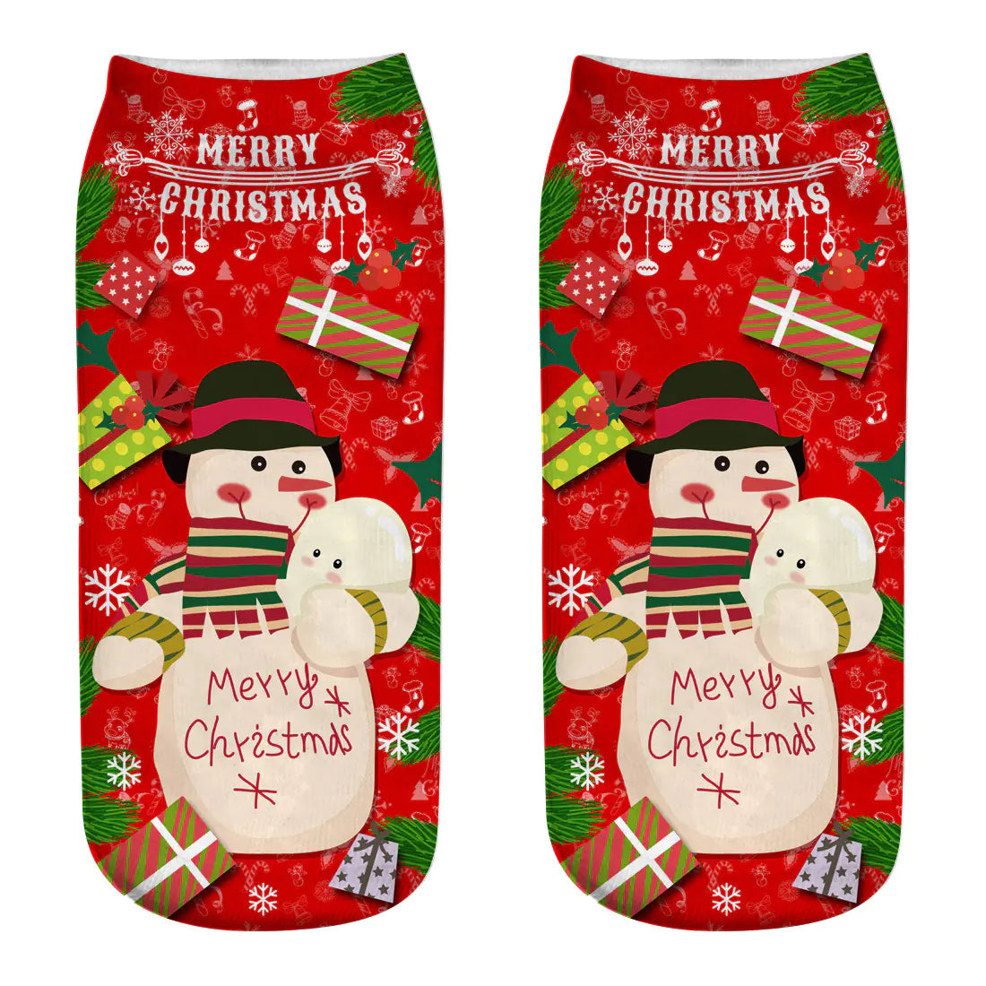 New 3D Printed Christmas Socks for Women