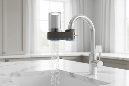 Telepítés nélküli csapra szerelhető víztisztító