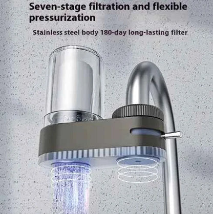 Telepítés nélküli csapra szerelhető víztisztító