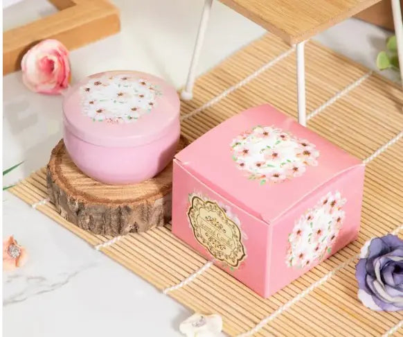 Aromatherapy Petal Candle with Dried Petals and Essential Oils