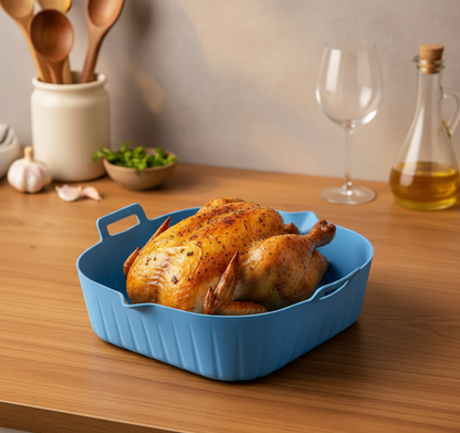 Foldable Silicone Air Fryer Baking Tray